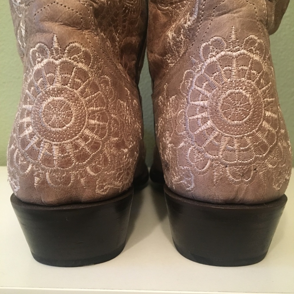 BLACK STAR  Medina (bone)  colored cowboy boots - Picture 7 of 7